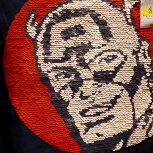 NEW Flip Sequin Design Captain America LS Shirt